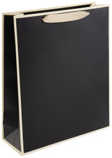 Пакет подарочный, 230гр, Премиум, Черный, 33*28*10 см, 1 шт.