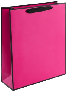 Пакет подарочный, 230гр, Премиум, Фуксия, 28*20*9,5 см, 1 шт.